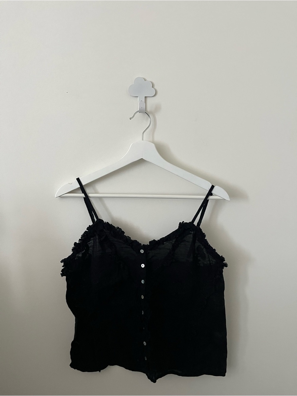 Zara Lace-Trim Button Cami
